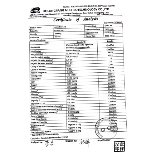 Ascorbic Acid 1kg (99% Purity) 